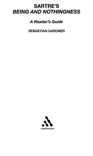 Tapa de Sartre's "Being and nothingness"