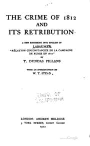 Tapa de The crime of 1812 and its retribution
