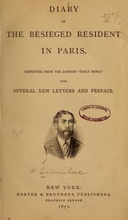 Tapa de Diary of the besieged resident in Paris