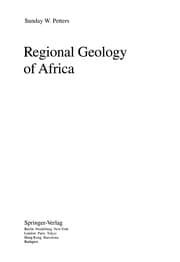 Tapa de Regional geology of Africa