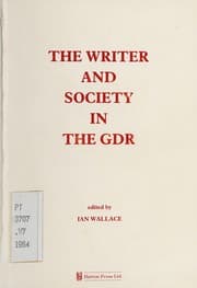 Tapa de The Writer and society in the GDR