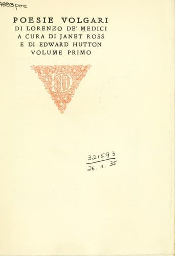 Tapa de Poesie volgari