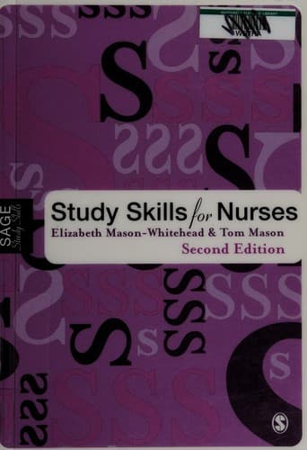 Tapa de Study skills for nurses