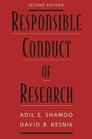 Tapa de Responsible conduct of research
