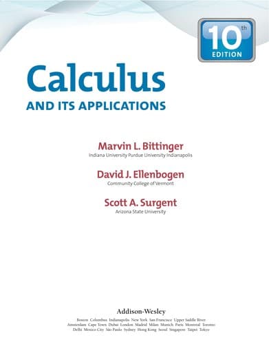 Tapa de Calculus and its applications