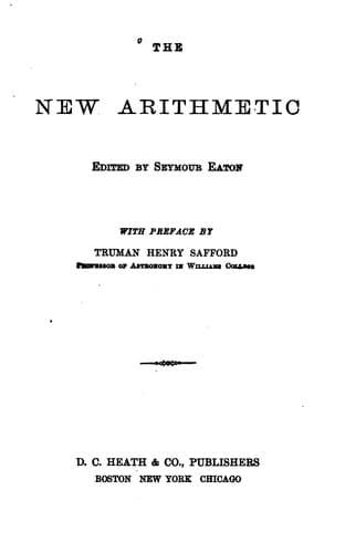 Tapa de The New Arithmetic