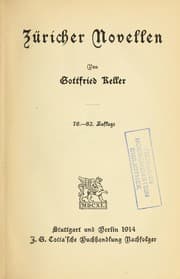 Tapa de Züricher novellen