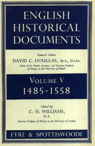 Tapa de English historical documents