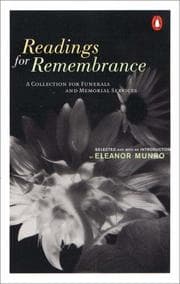Tapa de Readings for remembrance