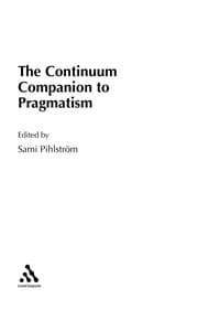 Tapa de The Continuum companion to pragmatism
