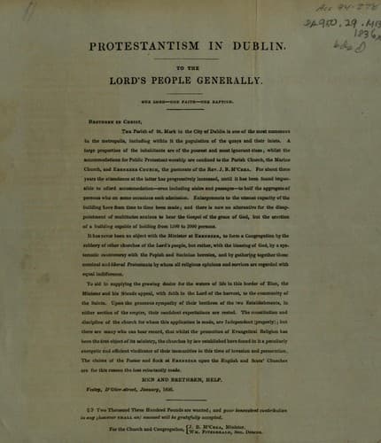 Tapa de Protestantism in Dublin