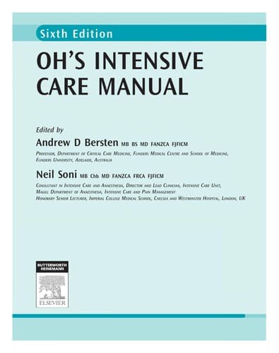 Tapa de Oh's intensive care manual