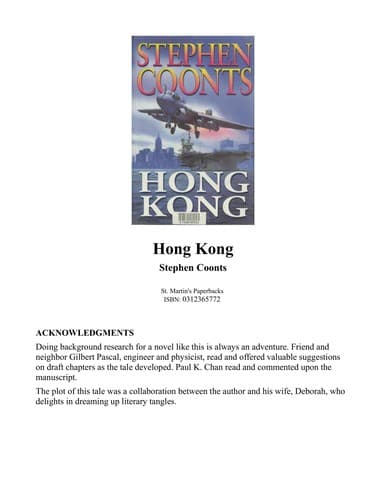 Tapa de Hong Kong