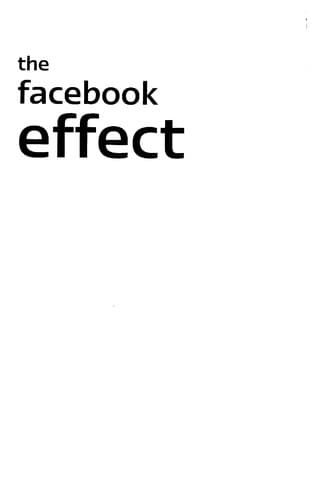 Tapa de The Facebook effect