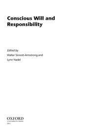 Tapa de Conscious will and responsibility