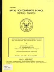 Tapa de Submarine-installed machinery monitoring and diagnostics