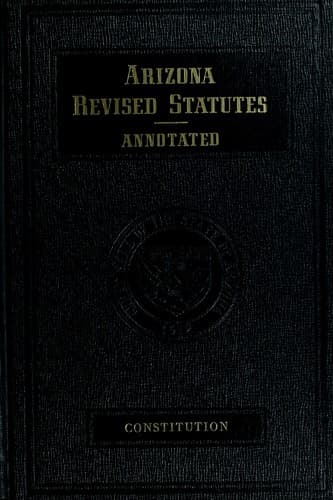 Tapa de Arizona revised statutes annotated
