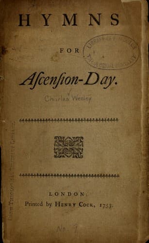 Tapa de Hymns for Ascension-day