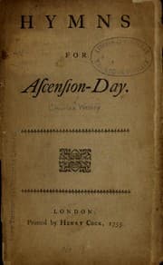 Tapa de Hymns for Ascension-day