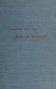 Tapa de Quantitative analysis of judicial behavior
