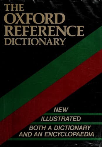Tapa de The Oxford reference dictionary