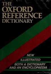 Tapa de The Oxford reference dictionary