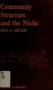 Tapa de Community structure and the niche