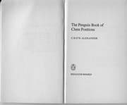 Tapa de The Penguin book of chess positions