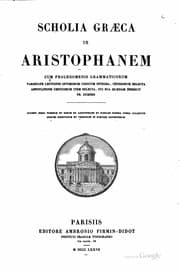 Tapa de Scholia graeca in Aristophanem