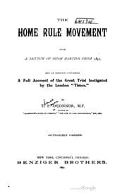 Tapa de The home rule movement