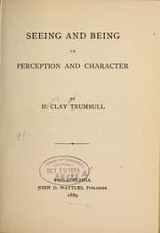 Tapa de Seeing and being