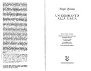 Tapa de Un commento alla Bibbia