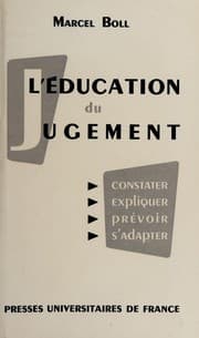 Tapa de L'e ́ducation du jugement