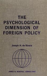 Tapa de The psychological dimension of foreign policy