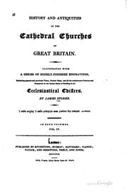 Tapa de History and antiquities of the cathedral churches of Great Britain