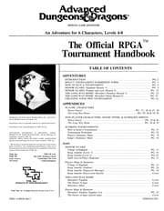 Tapa de Official RPGA Tournament Handbook (Advanced Dungeons and Dragons module C6)