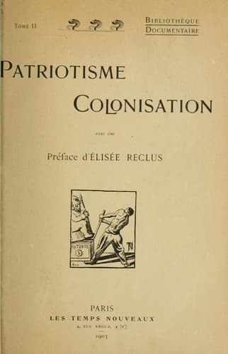 Tapa de Patriotisme, colonisation