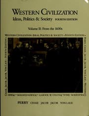 Tapa de Western Civilization Ideas Politics and Society