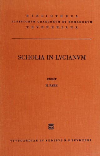 Tapa de Scholia in Lucianum