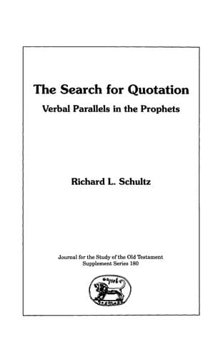 Tapa de The search for quotation