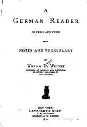 Tapa de A German Reader in Prose and Verse: With Notes and Vocabulary