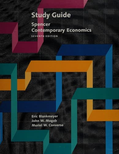 Tapa de Study guide spencer contemporary economics