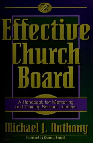 Tapa de The effective church board