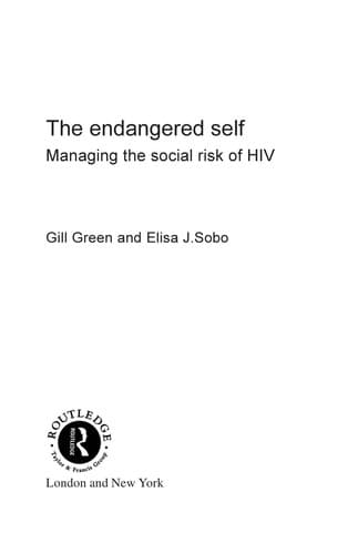 Tapa de The endangered self