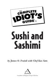 Tapa de The complete idiot's guide to sushi and sashimi