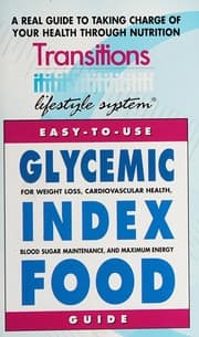 Tapa de Transitions lifestyle system easy-to-use glycemic index food guide