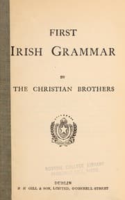Tapa de First Irish grammar