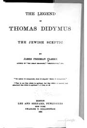 Tapa de The Legend of Thomas Didymus: The Jewish Sceptic