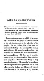 Tapa de Life at Three-score: A Sermon Delivered in the First Presbyterian Church ..