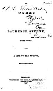 Tapa de The Works of Laurence Sterne: In One Volume, with a Life of the Author